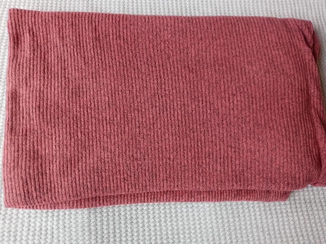 Brushed 4x2 Solid Rib Knit-Dusty Pink
