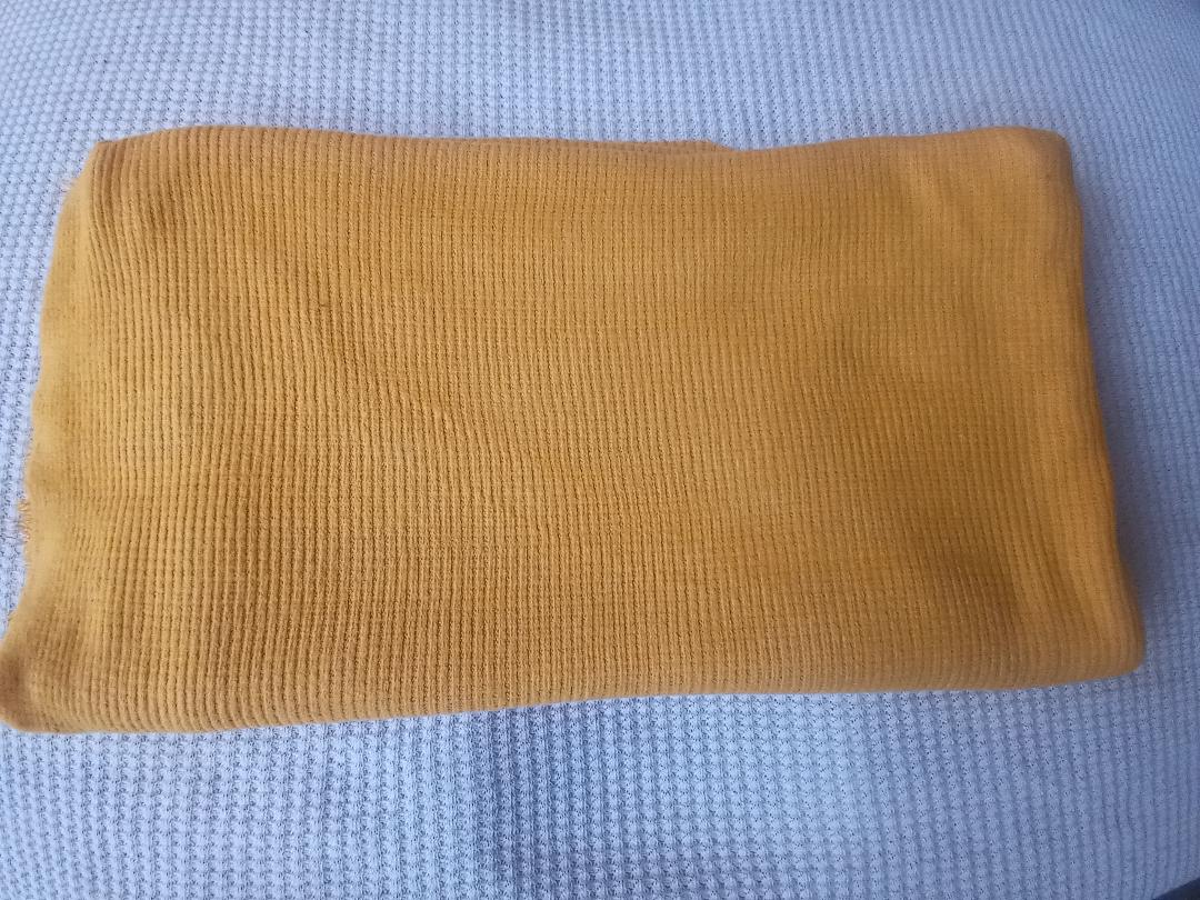 Brushed 4x2 Solid Rib Knit-Mustard